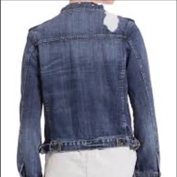 McGuire Distressed Jean Jacket Medium Wash Denim Size S - Picture 2 of 10